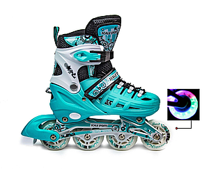 Ролики SCALE SPORTS LF 905 м'ятний р.31-34 (18 см-20,5см)