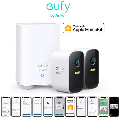 Вулична IPКамера Apple HomeKit Комплект 2шт EufyCam 2C Smart WiFi IP