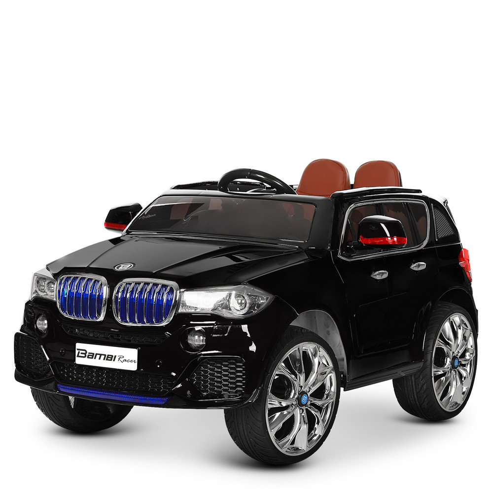 Дитячий електромобіль BMW (2 мотори по 35W, MP4) Джип Bambi M 2762(MP4)EBLRS-2 Чорний