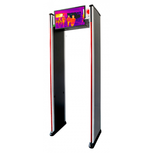 Прохідний металодетектор із функцією вимірювання температури тіла ZKTeco ZK-D2180S [TI], фото 1