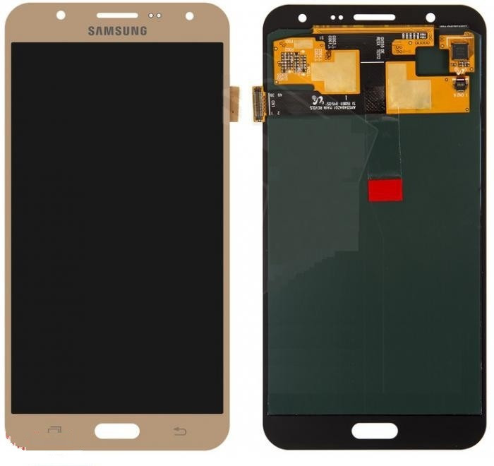 Дисплей для Samsung J700H | DS Galaxy J7 | J700F | J700M з сенсорним склом (Золотий) OLED