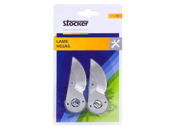 Лезо до секатора Stocker 342 (змінна деталь Штокер L-342) 2 шт в блістері, фото 1