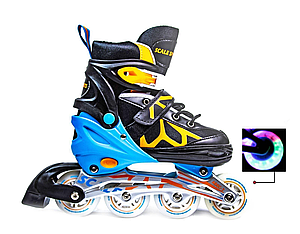 Ролики SCALE SPORTS LF 601A чорно-помаранчевий р.31-34 (18 см-20,5см)