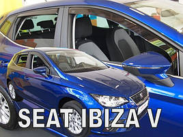 Дефлекторы окон (ветровики) Seat Ibiza 2017+ 5D (вставні, 4 шт.) (HEKO)