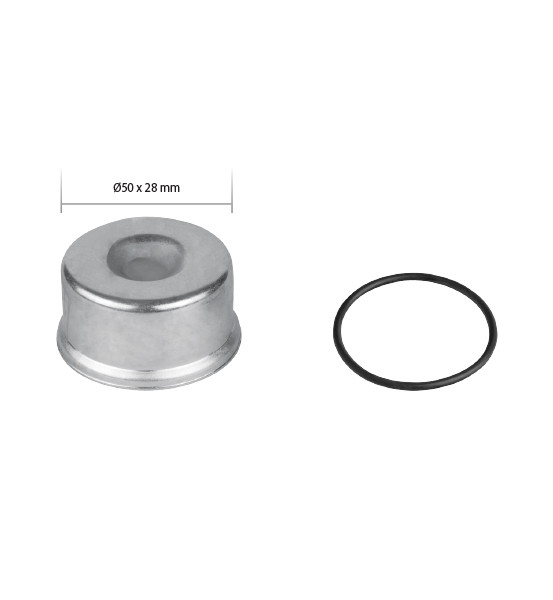 Крышка/заглушка суппорта KNORR металл большая с резинкой SB6/SB7 ...