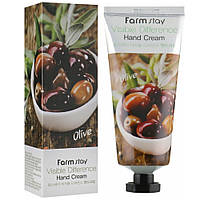 Крем для рук с экстрактом оливы FarmStay Visible Difference Hand Cream Olive 100 мл