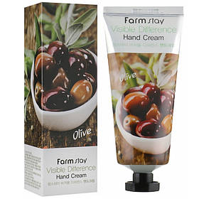 Крем для рук з екстрактом оливи FarmStay Visible Difference Hand Cream Olive 100 мл