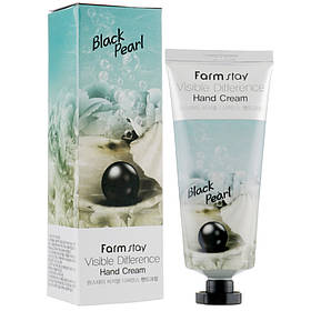 Крем для рук з екстрактом чорних перлів Farmstay Visible Difference Hand Cream Black Pearl 100 мл
