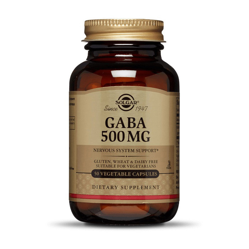 ГАМК (гамма-аминомасляная кислота) Solgar GABA 500 mg 50 veg caps