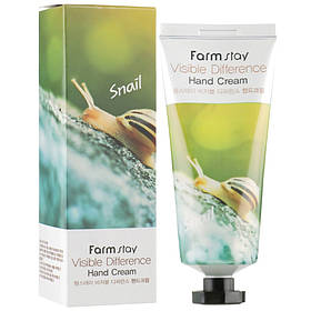 Крем для рук з муцином равлика Farmstay Visible Difference Hand Cream Snail 100 мл (8809636280440)