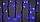 Гирлянда внешняя DELUX ICICLE 75 LED бахрома 2x0,7m 18 flash синий / черный IP44, фото 2