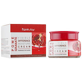 Зволожуючий крем для обличчя з екстрактом граната Farmstay Pomegranate Visible Difference Moisture Cream 100 мл