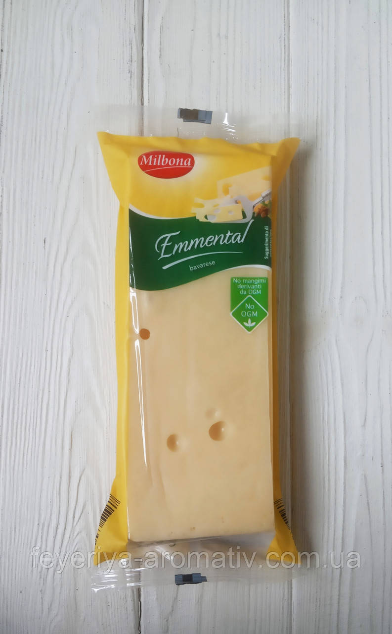 Сыр твердый Emmental Milbona 400 g (Германия) - фото 2 - id-p639475957