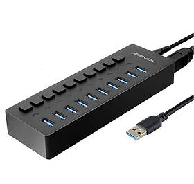 USB hub Acasis P-10 (Чорний)