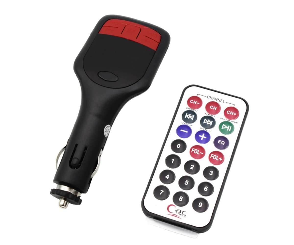 Автомобільний FM-мобільний модульатор трансмітер USB, Aux, MicroSD TF Beluck FM 02, MP3 player з пультом