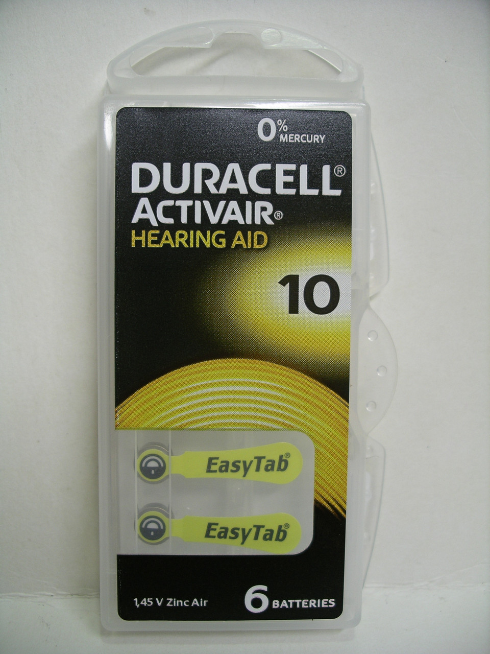 Батарейка Duracell Hearing Aid ZA10 для слухових апаратів, фото 1