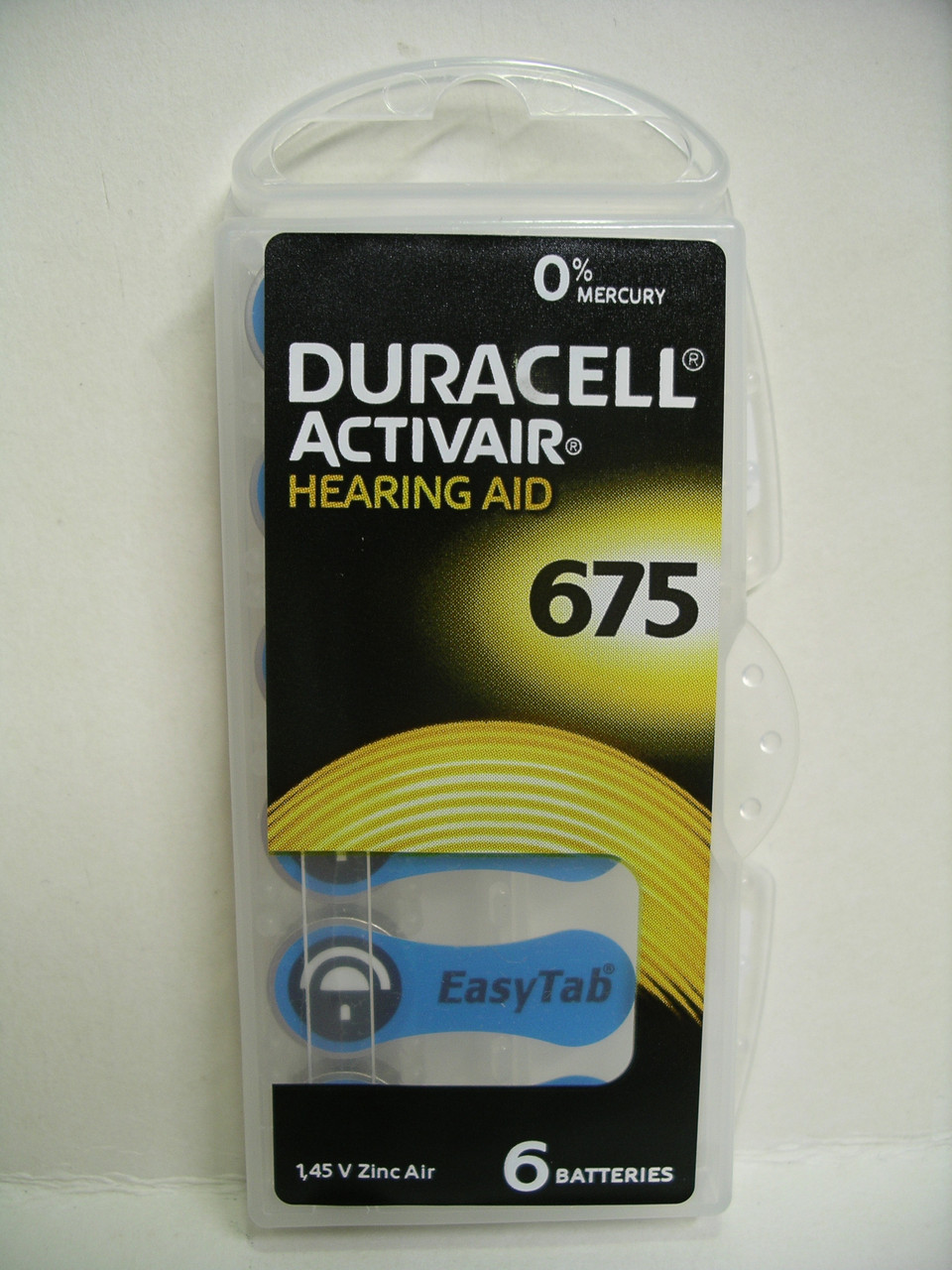 Батарейка DURACELL ActivAir ZA 675 для слухових апаратів, 6 шт.