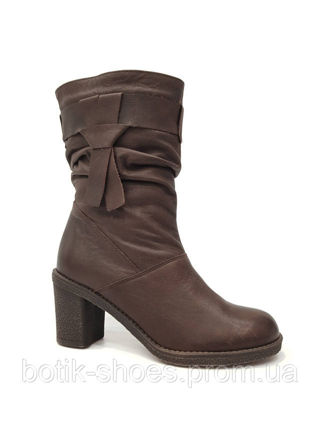 Зимові чоботи жіночі шкіряні Kordel 4308 коричневі