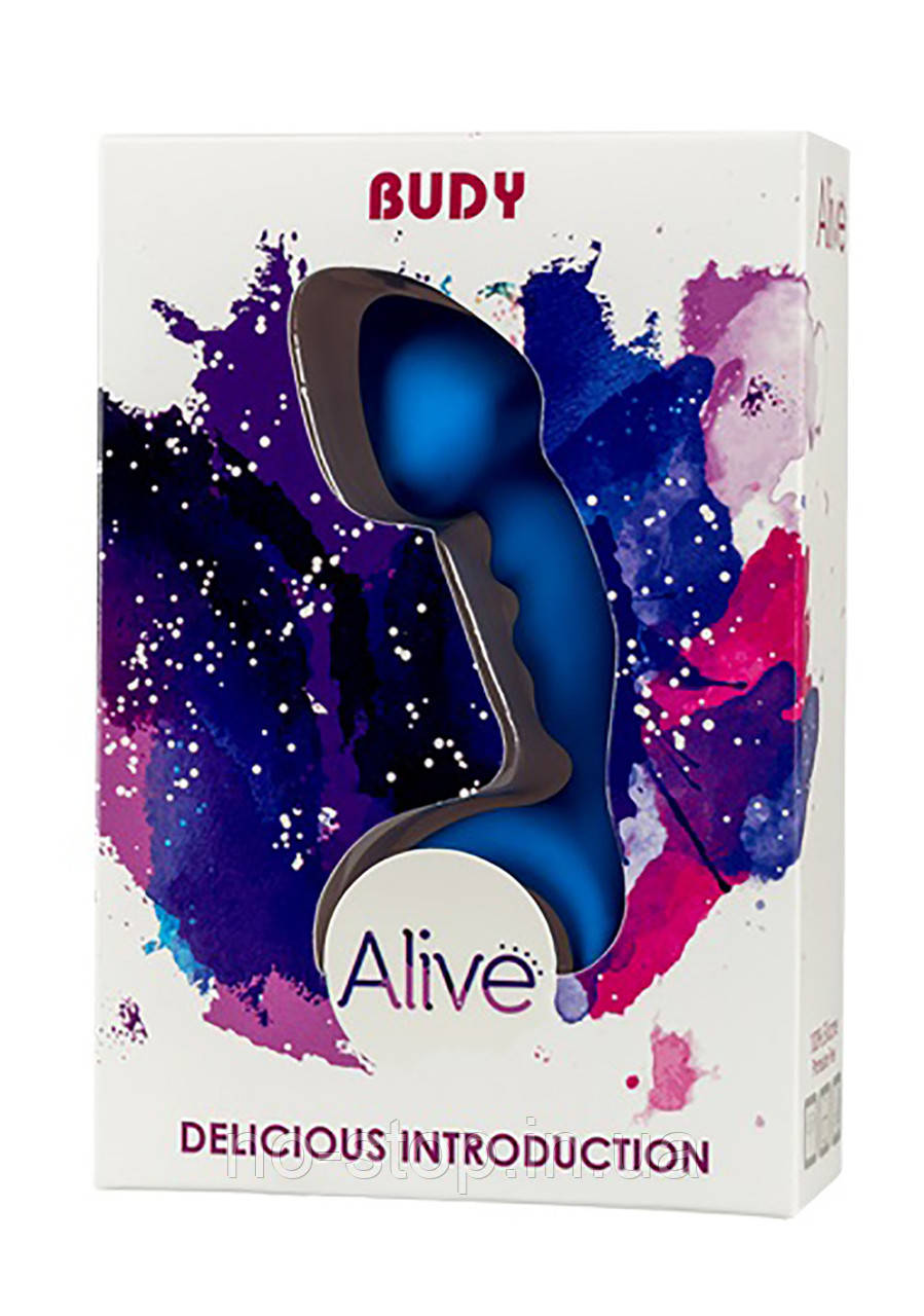 Анальна пробка - Buddy Delicious Introduction Alive Blue