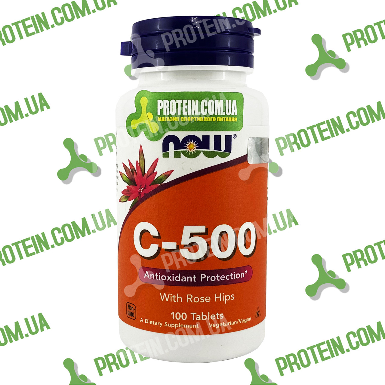 USA ORIGINAL!!! Вітамін C з шипшиною та ехінацеєю Puritan's Pride Vitamin C 500 мг 100 таб.