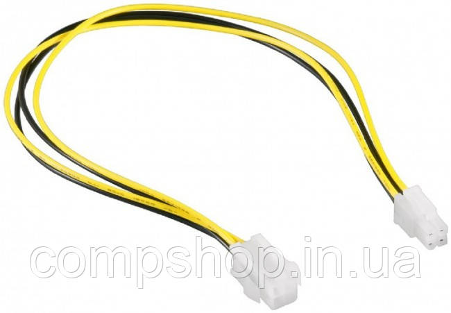 Кабель-подовжувач живлення CPU Cablexpert CC-PSU-7 4pin, 0.3м (код 95106)