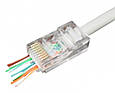 Конектор RJ-45 Cablexpert LC-PTU-01/10, модульна вилка 8P8C   позолочені контакти (10 ШТ) (код 95160), фото 3