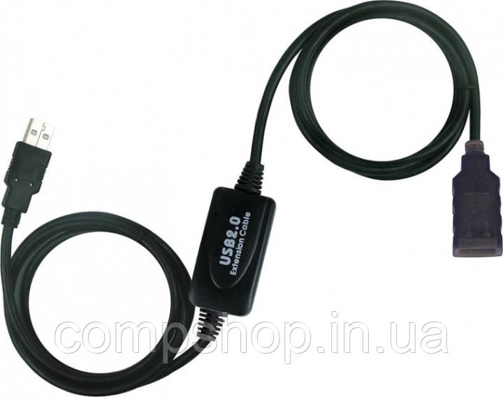 Кабель-подовжувач USB2.0 AM-AF 10м Viewcon (активний) (VV 043-10м) (код 69671)