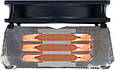 Cooler for CPU TITAN TTC-NC15TZ/KU/V3(RB) універсальний Hati, Intel/AMD, 3 heatpipes, PWM 130 x 80 x 160 мм, фото 5