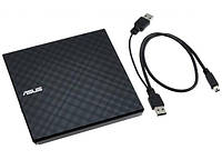 Оптичний привід зовнішній USB DVD+/-RW  Asus SDRW-08D2S-ULITE  чорний, SLIM (код 96571)