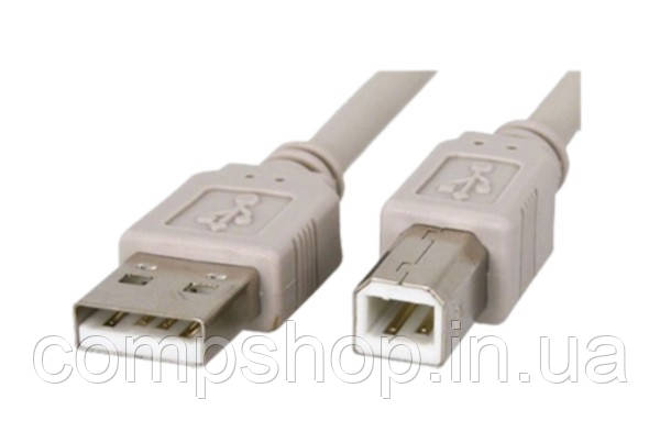Кабель USB2.0 AM-BM 1.8м Cablexpert, сірий (CCP-USB2-AMBM-6G) (код 66886)