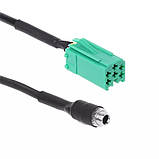 Кабель переходник 3.5mm AUX 6 pin Renault Clio Megane Espace Kangoo Laguna 2005 2006 2007 2008 2009 2010 2011, фото 4