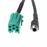 Кабель переходник 3.5mm AUX 6 pin Renault Clio Megane Espace Kangoo Laguna 2005 2006 2007 2008 2009 2010 2011, фото 3