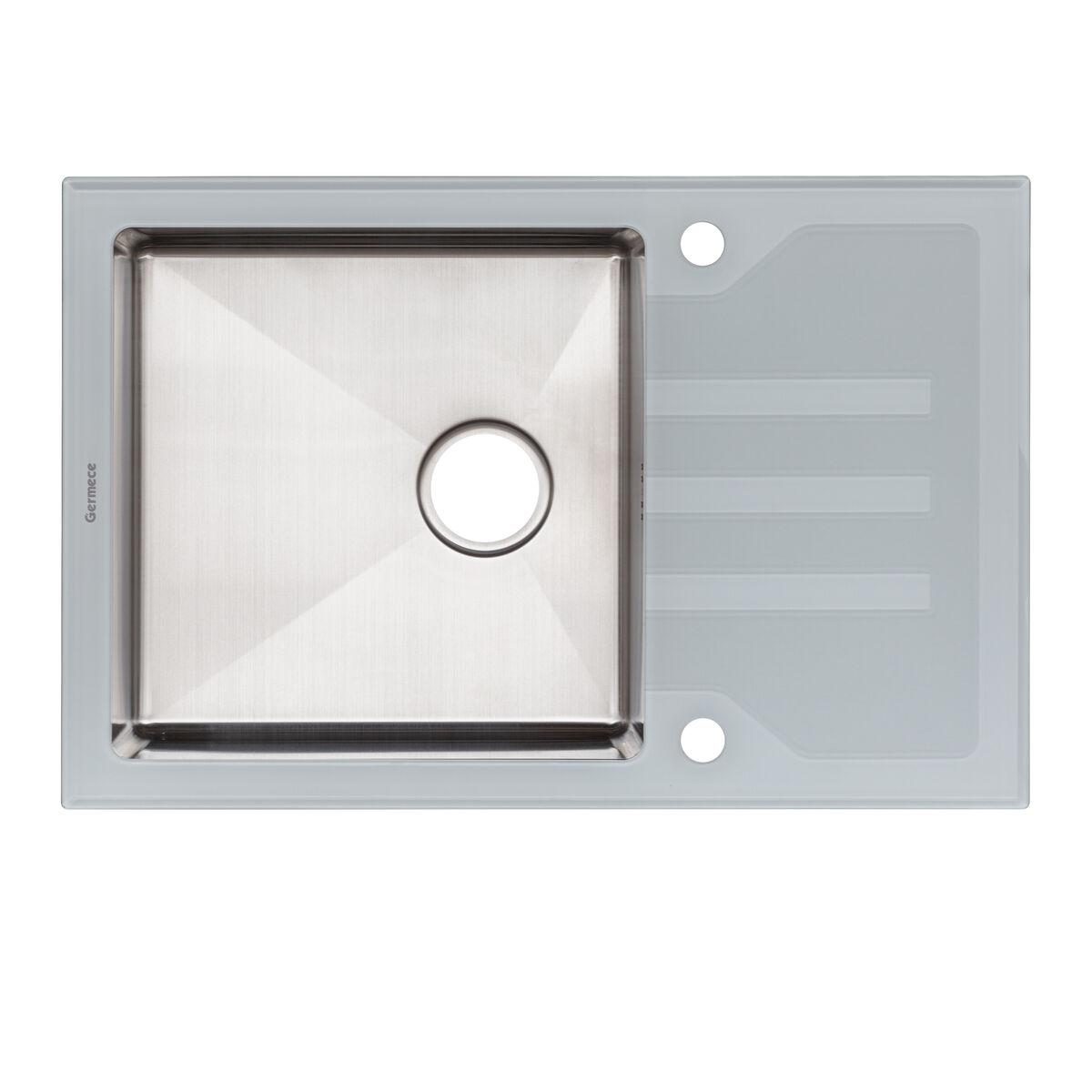 Мийка для кухні Handmade Dante Glass 78х51х20 см з нержавіючої сталі