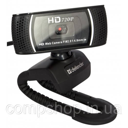 Веб-камера Defender G-lens 2597 HD720p 2mp, скляна лінза, автофокусування (код 54482)