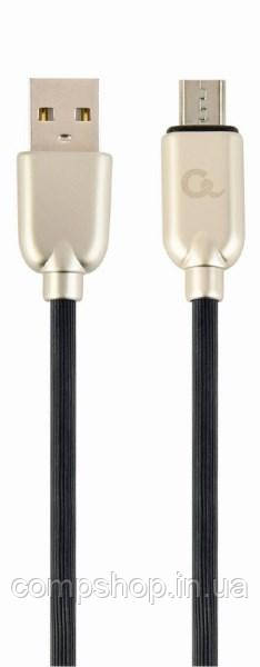 Кабель USB2.0-microB Cablexpert CC-USB2R-AMmBM-2M A-папа/Micro B-папа преміум 2.1А (код 109114)