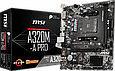 Мат. плата MB MSI A320M-A PRO (A320/sAM4/2xDDR4 3200(OC)/1xPCIе x16/1xPCIе x1/4xSATA3/RAID 0,1,10/GLan/HDMI,, фото 2