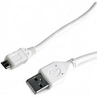 Кабель USB2.0-microUSB 1м Cablexpert, білий (CCP-mUSB2-AMBM-W-1M) (код 81369)