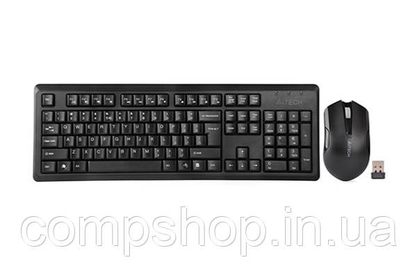 Клавіатура+миша A4Tech 4200N Black Wireless (код 101514), фото 1