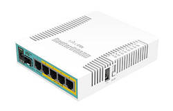 Маршрутизатор MikroTik RB960PGS ("hEX PoE", 1x SFP, 5xGLAN, PoE in/4*out, CPU 800MHz, 128MB RAM, USB port,