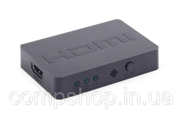 Перемикач HDMI Cablexpert (3xВходи, 1xВихідний порт, v1.4) (DSW-HDMI-34) (код 81462), фото 1