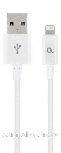 Кабель Cablexpert CC-USB2P-AMLM-2M-W А-папа/Lightning 2 м  2.1А (код 110628)