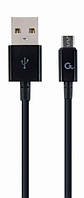 Кабель USB2.0-microUSB 2м Cablexpert, преміум (CC-USB2P-AMmBM-2M) (код 110629)