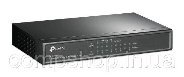 Комутатор TP-Link TL-SG1008P (8-Port Gigabit Desktop Switch with 4-Port PoE, аналог DGS-1008P) (код 70390)