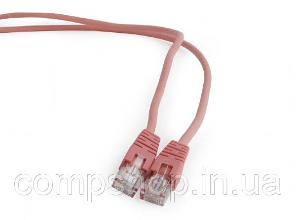 Патч корд Cablexpert PP12-2M/RO UTP категорія 5E, литий, 50u "штекер з защіпкою, 2.0 м, рожевий (код 97606)