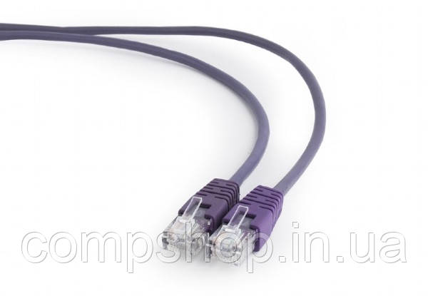 Патч корд Cablexpert PP12-2M/V UTP, категорія. 5E, литий, 50u "штекер з защіпкою, 2 м, фіолетовий (код 97607), фото 1
