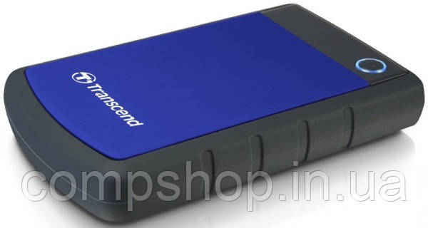 Зовнішній жорсткий диск USB   2TB 2.5"  Transcend StoreJet 25H3B, чорно-синій, Захищений від ударів