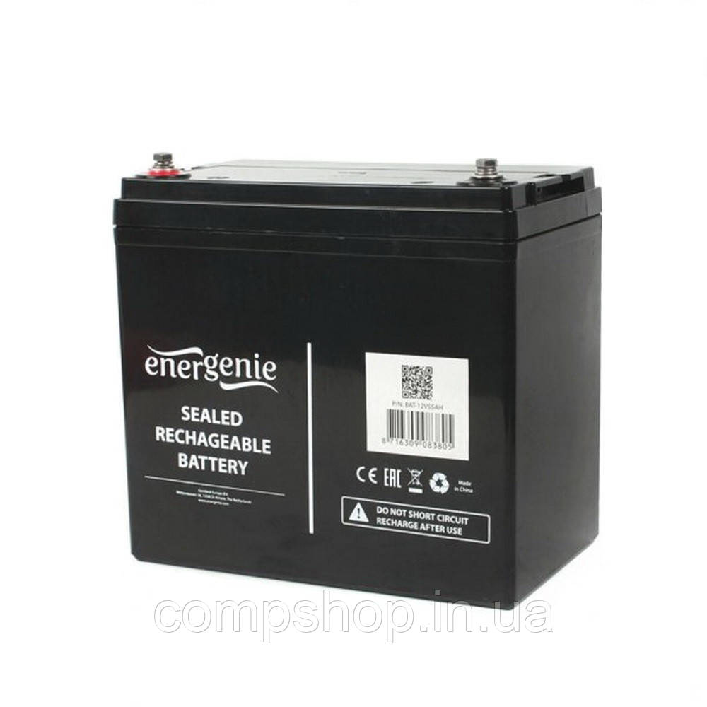 Акумуляторна батарея EnerGenie 12V  55Aг (BAT-12V55AH) (код 76594), фото 1