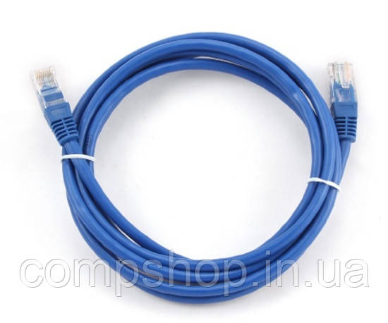 Патч корд Cablexpert UTP кат.5E 3м синій (код 78578)