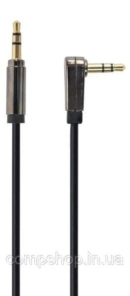 Кабель аудіо Cablexpert 3.5мм-3.5мм (M/M), 1м, чорний (CCAPB-444L-1M) (код 108861), фото 1
