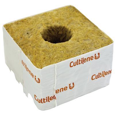 Кубики минеральной ваты Cultilène 10x10см c большим отверстием 38/35мм - фото 1 - id-p1320117300